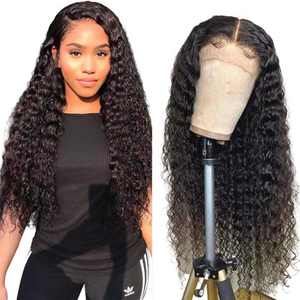 full frontal lace wig deep wave 1b